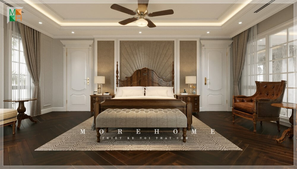 Thi công biệt thự 2 phòng ngủ