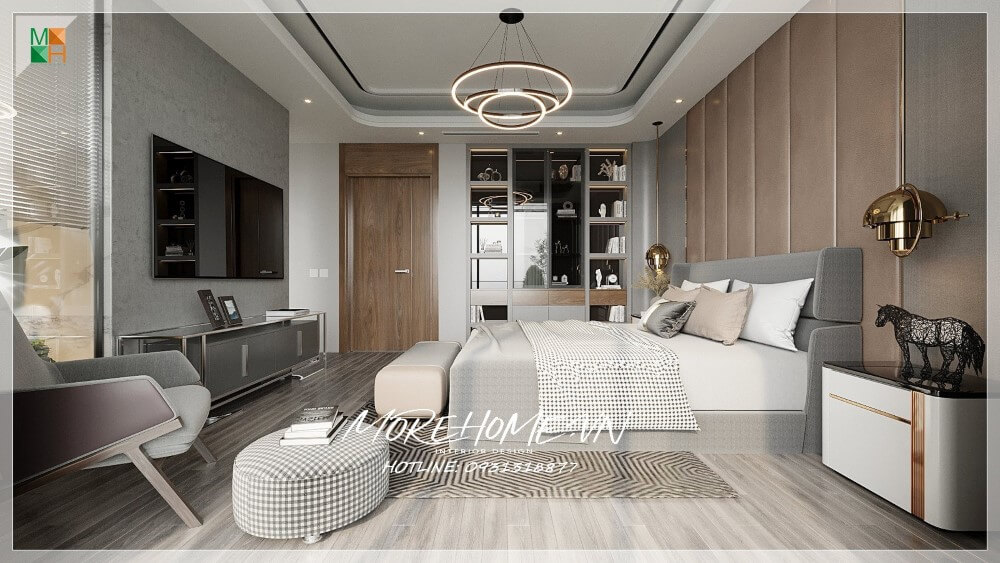 Thi công biệt thự 2 phòng ngủ
