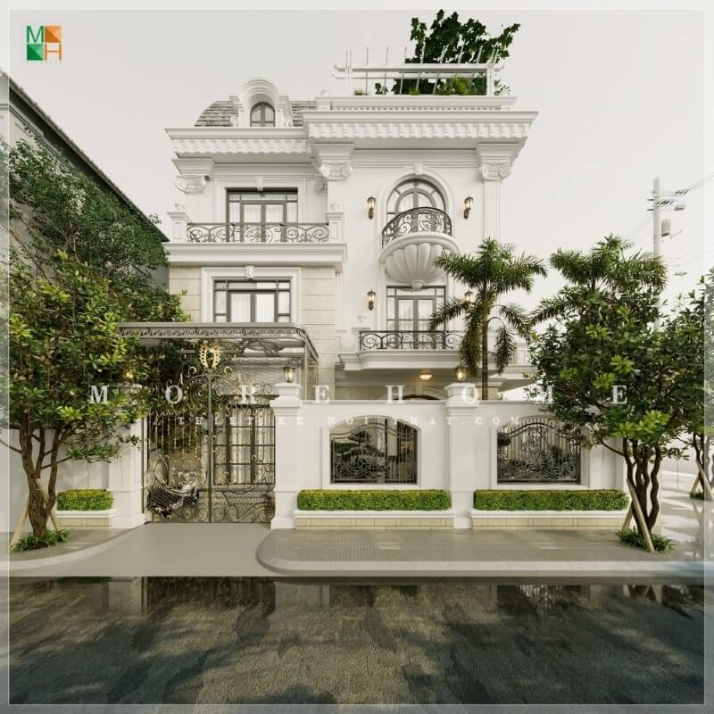 xây biệt thự tân cổ điển