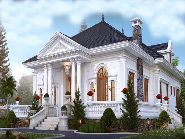 Thiết kế biệt thự mini tân cổ điển