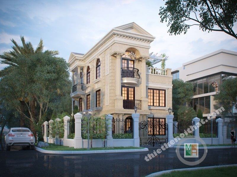 Thiết kế biệt thự mini tân cổ điển