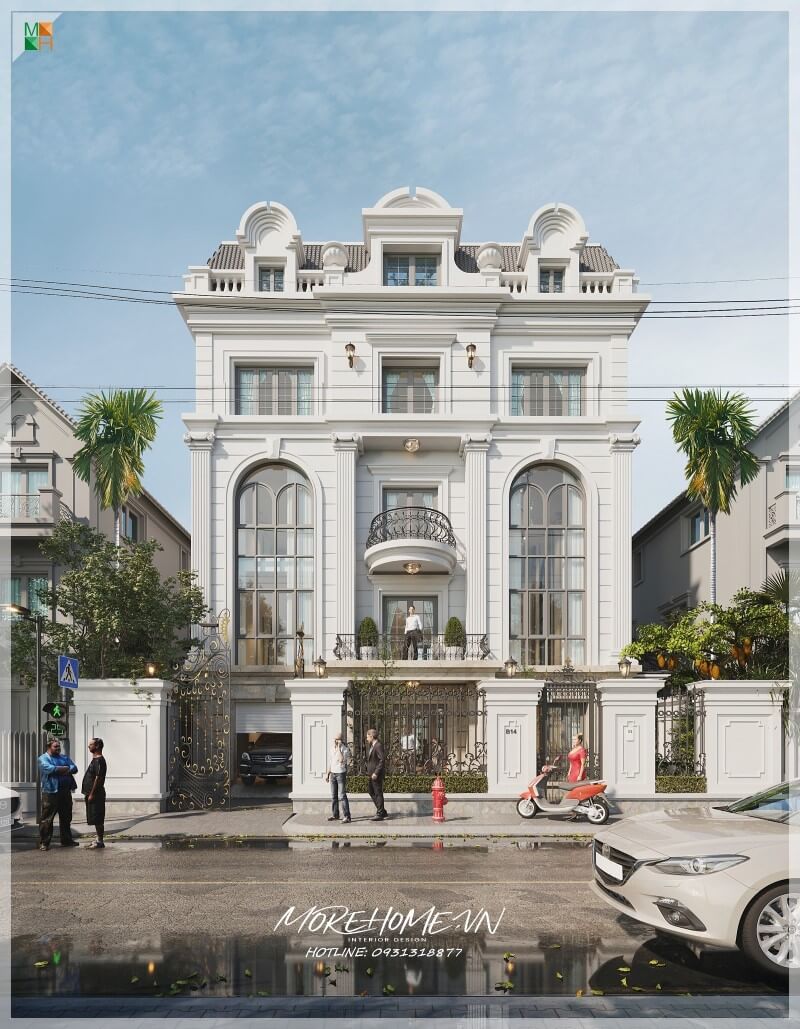Thiết kế biệt thự 5 tầng