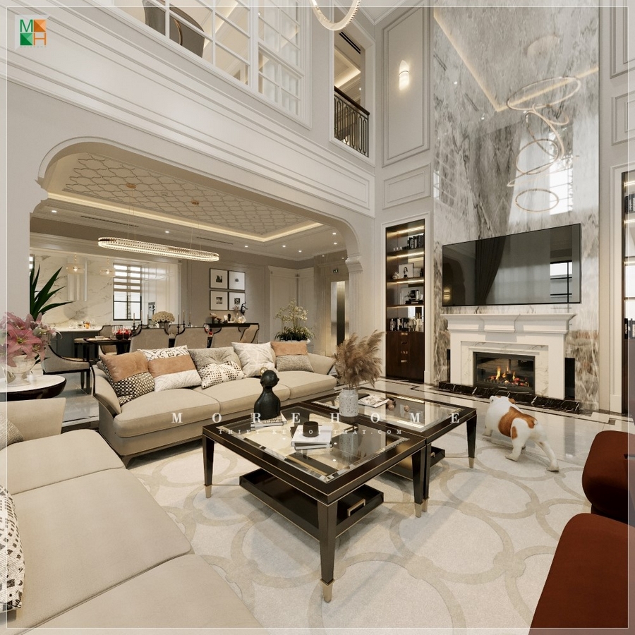 Thiết kế biệt thự liền kề kiểu Pháp