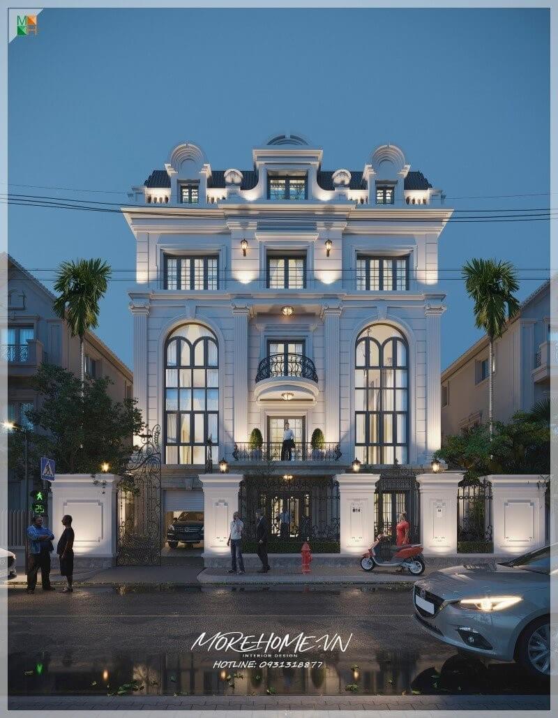 Thiết kế biệt thự 5 tầng