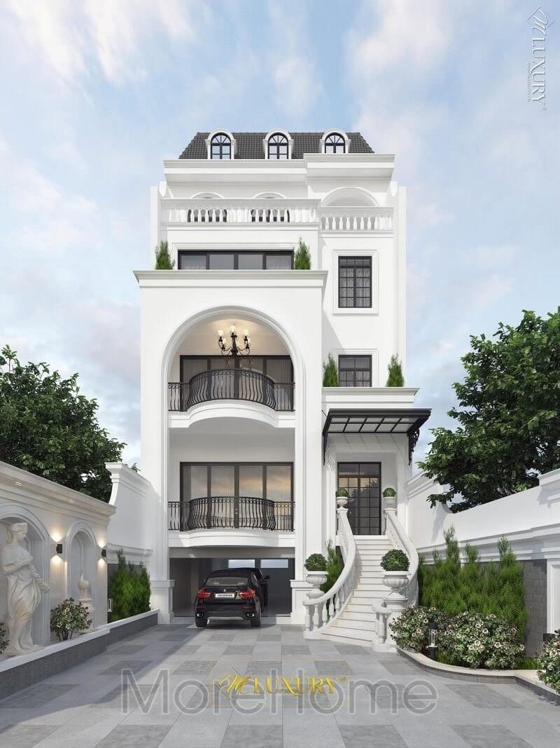 Thiết kế biệt thự 5 tầng