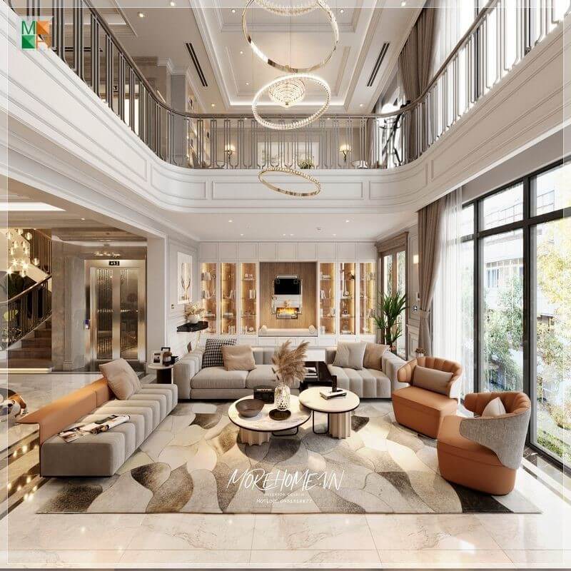 Thi công nội thất biệt thự An Vượng
