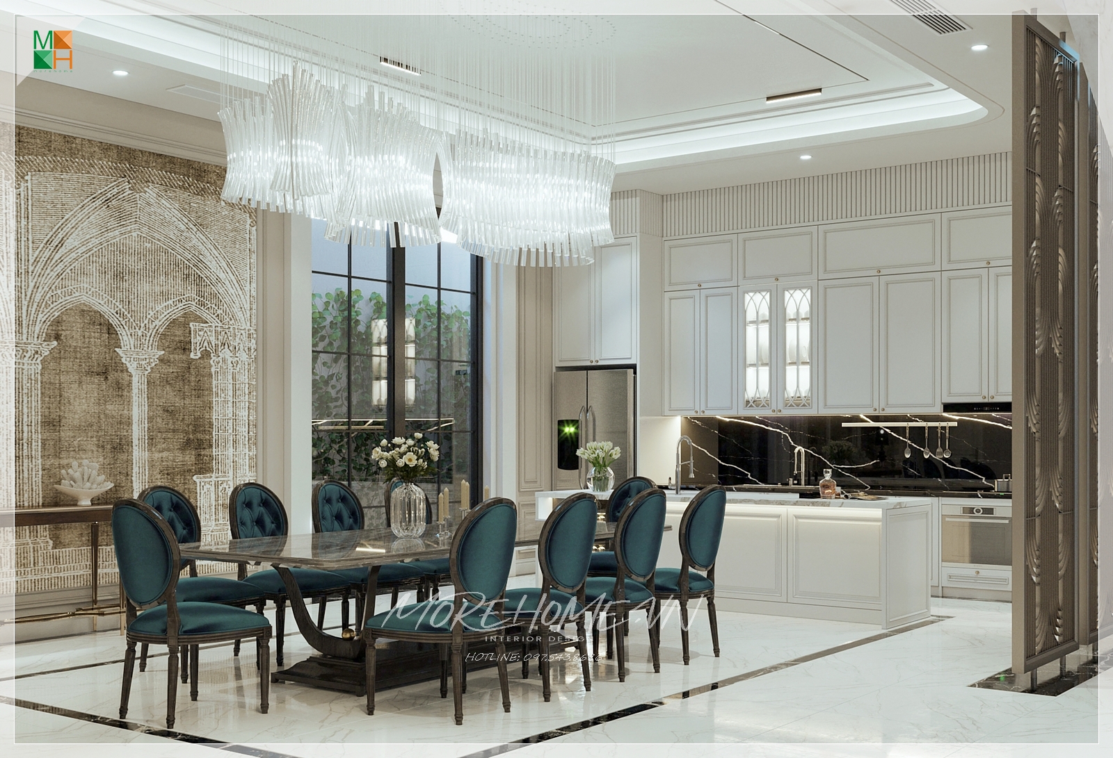 Thiết kế thi công nội thất biệt thự An Sơn