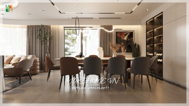 Thiết kế biệt thự sân vườn 2 tầng hiện đại