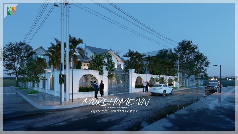 Thiết kế biệt thự sân vườn 2 tầng hiện đại