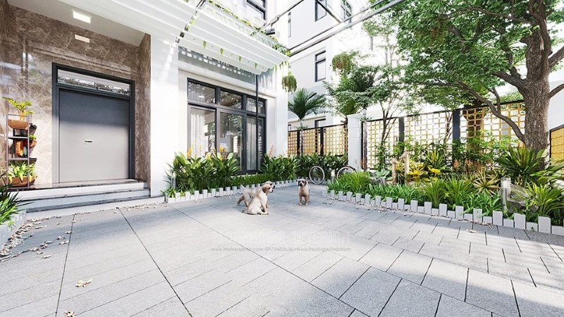 Thiết kế biệt thự tân cổ điển 2 tầng