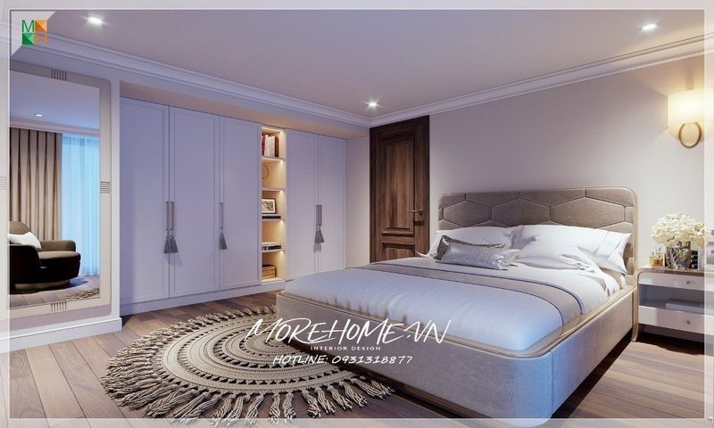 Thi công tủ quần áo âm tường