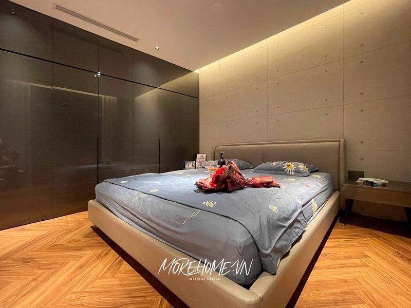 Thi công tủ quần áo âm tường