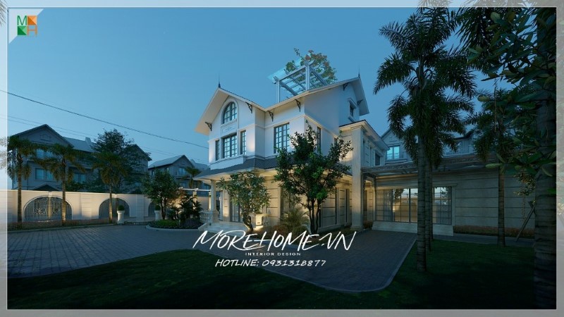 Thiết kế thi công biệt thự 2 tầng Thiết kế thi công biệt thự 2 tầng