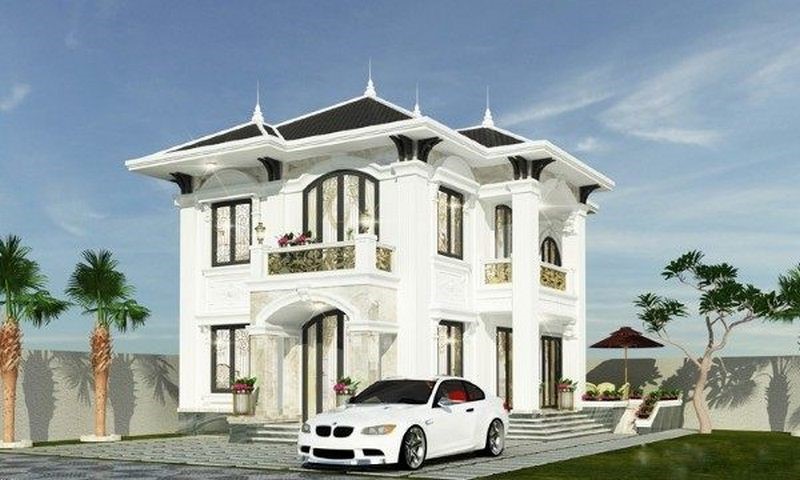 Thiết kế nội thất biệt thự nhà vườn 2 tầng 4 phòng ngủ