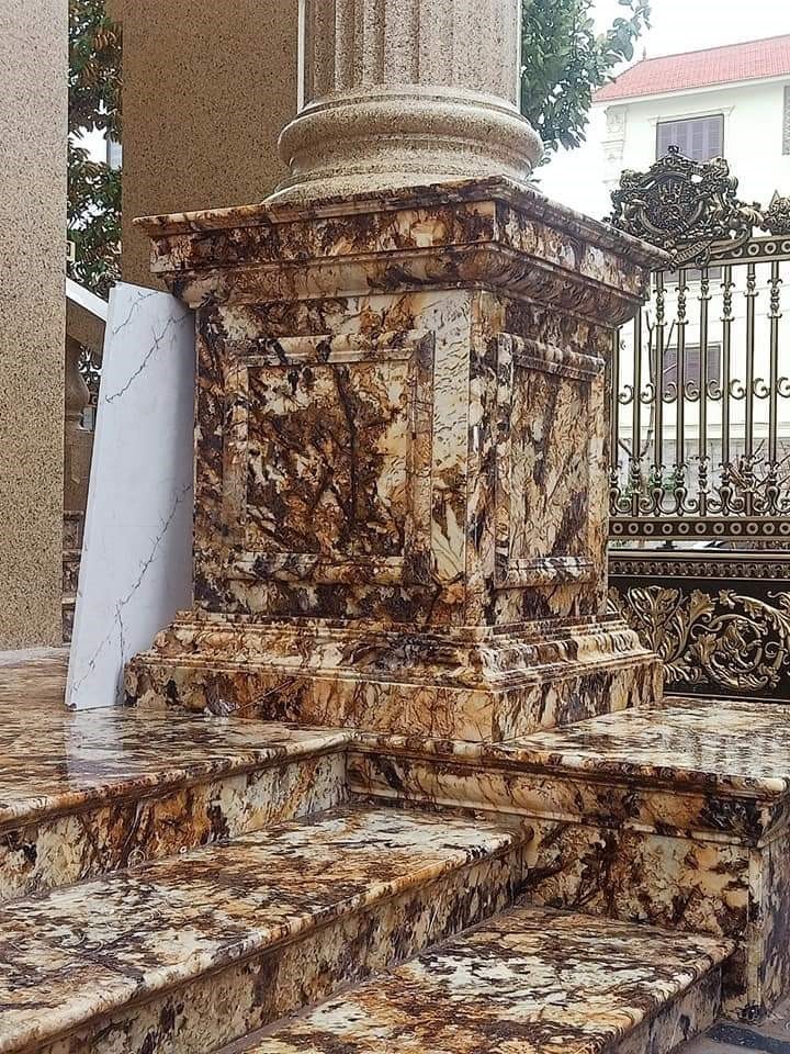 Thi công đá mặt tiền