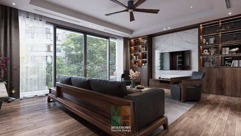 Thiết kế biệt thự gỗ óc chó