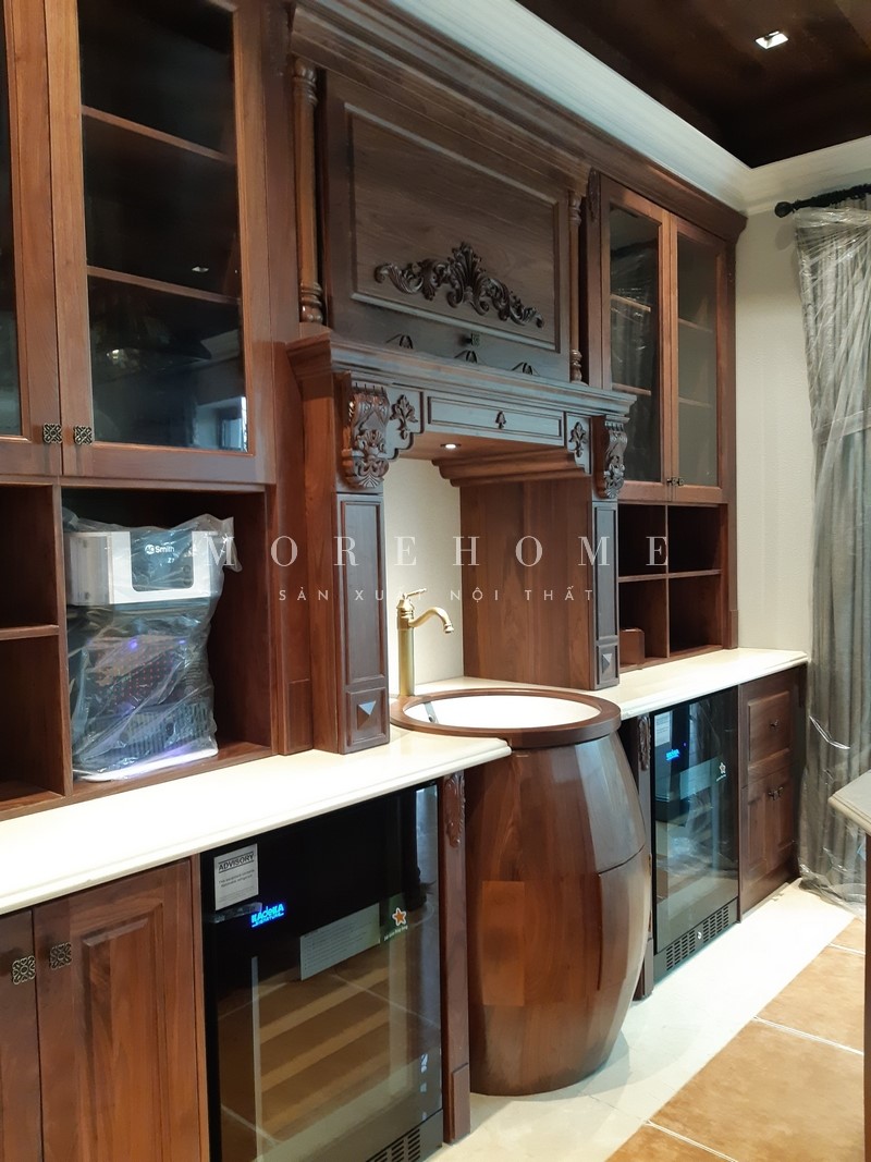 Thiết kế biệt thự gỗ óc chó