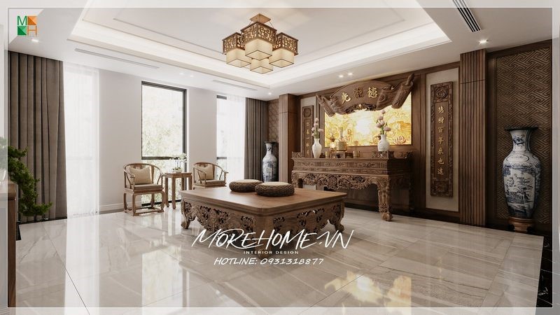 Thiết kế biệt thự gỗ óc chó