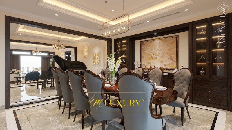 Thiết kế biệt thự tân cổ điển 4 tầng