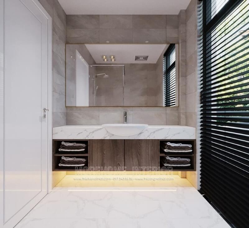 Thiết kế phòng tắm biệt thự