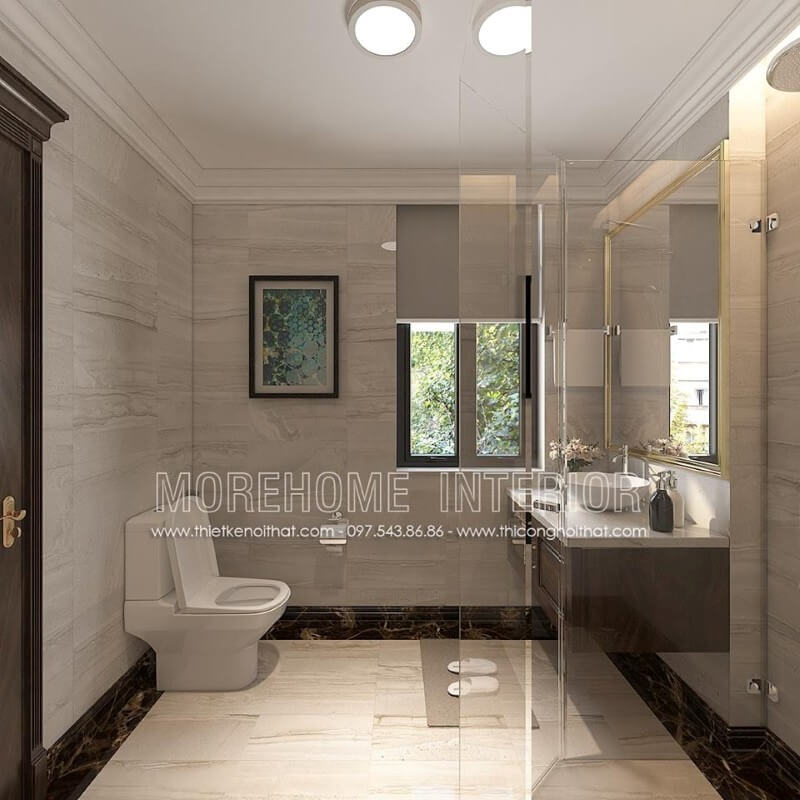 Thiết kế phòng tắm biệt thự