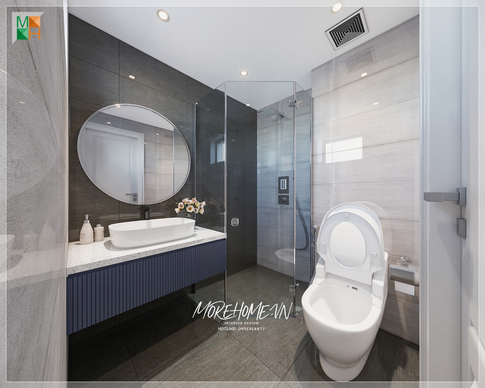 Thiết kế phòng tắm biệt thự