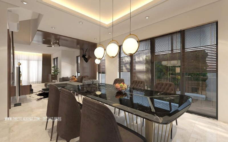 bàn ăn mặt đá cao cấp