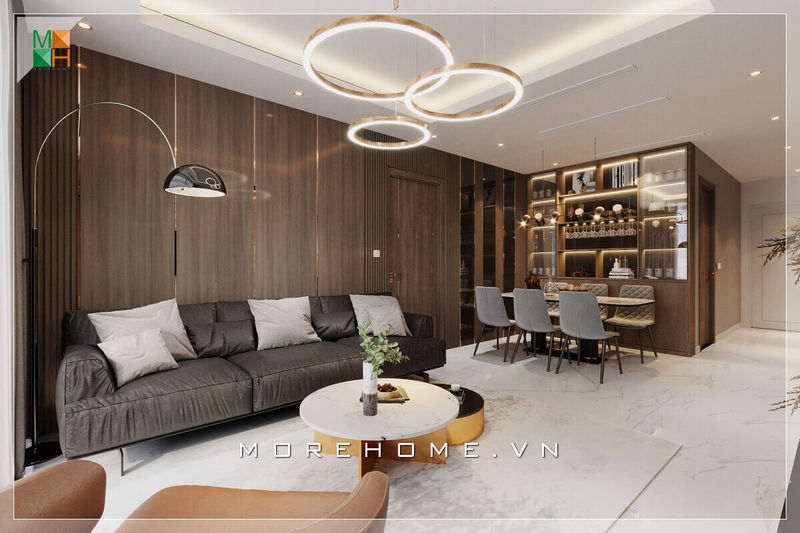 thiết kế phòng khách hiện đại