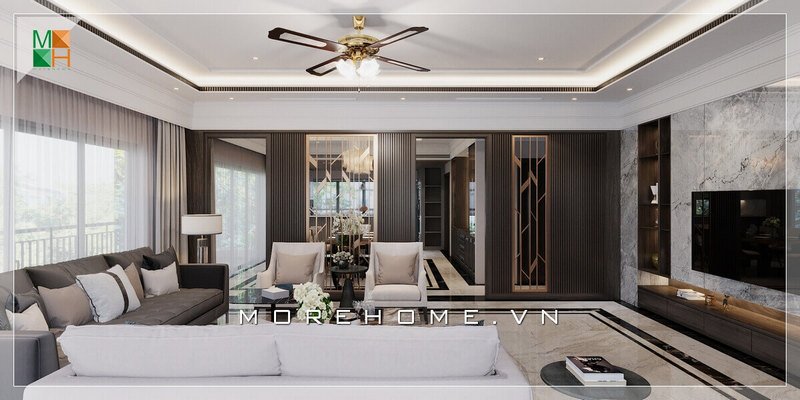 thiết kế phòng khách hiện đại