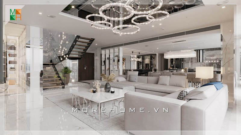thiết kế phòng khách hiện đại