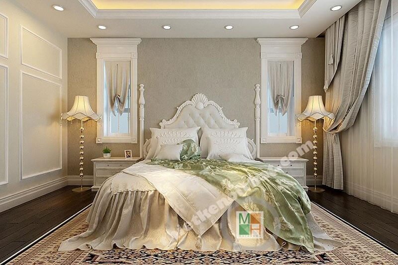 Thiết kế phòng ngủ biệt thự