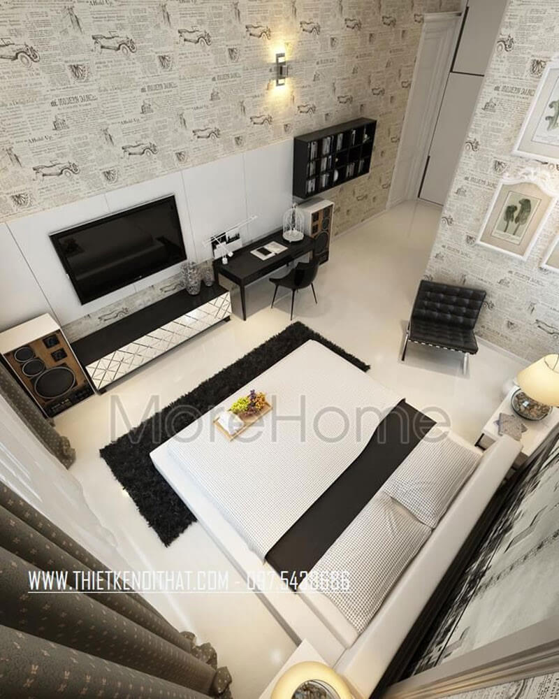 Thiết kế phòng ngủ biệt thự