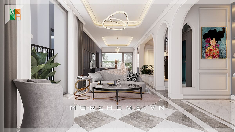 Thiết kế nội thất nhà chữ L