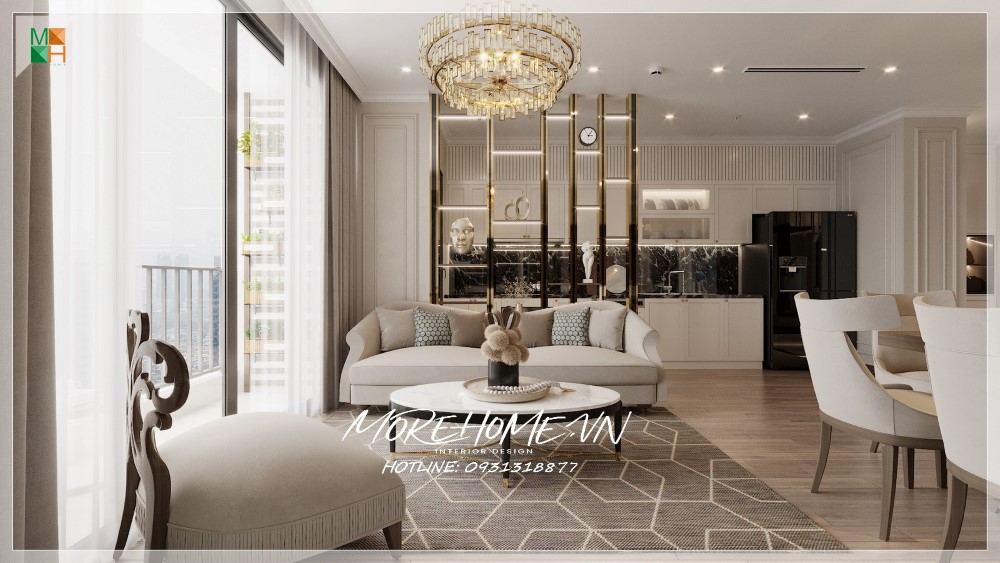 Thiết kế nội thất chung cư Vinhomes Metropolis