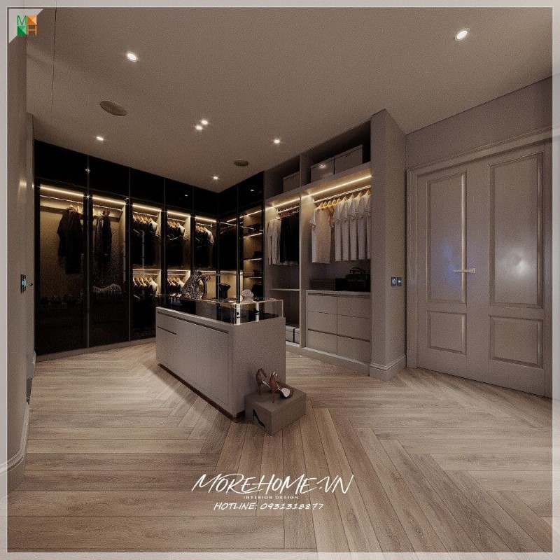 Thiết kế căn hộ 100m2 2 phòng ngủ