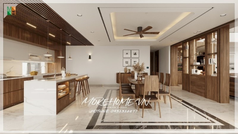 Thiết kế quầy bar chung cư