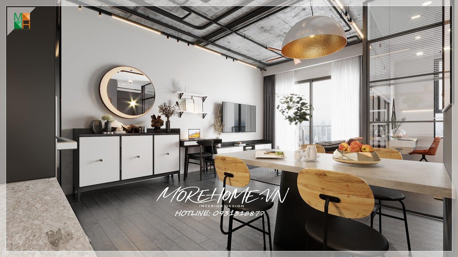 Thiết kế nội thất nhà 60m2