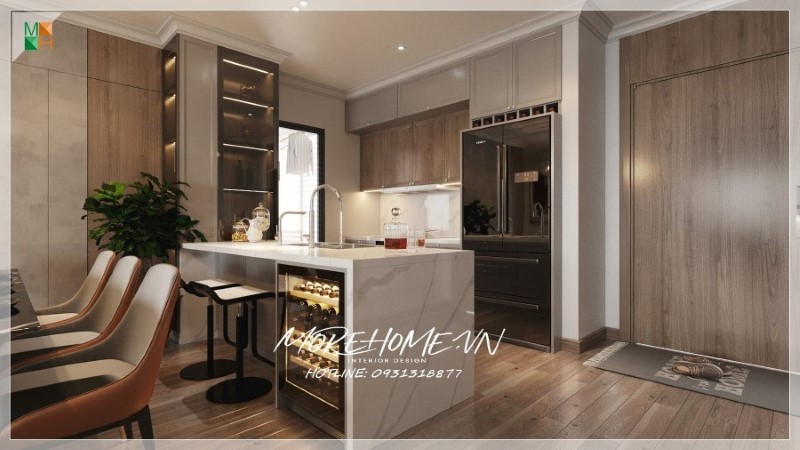 Thiết kế quầy bar chung cư
