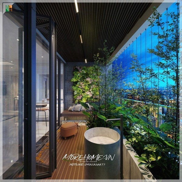 Thiết kế sân vườn chung cư