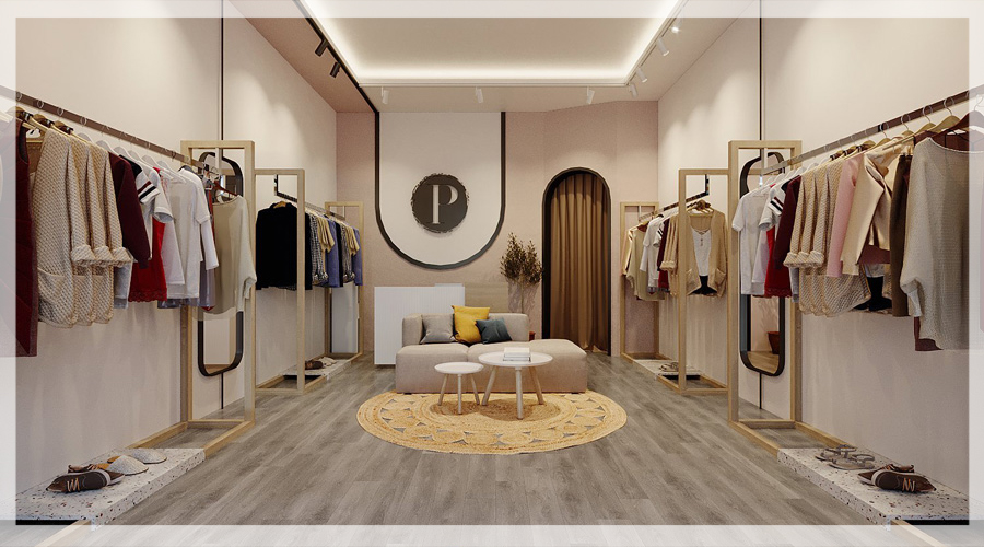 Thiết kế nội thất shop quần áo
