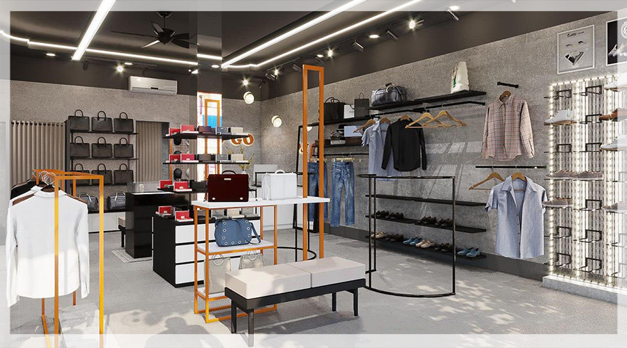 Thiết kế nội thất shop quần áo