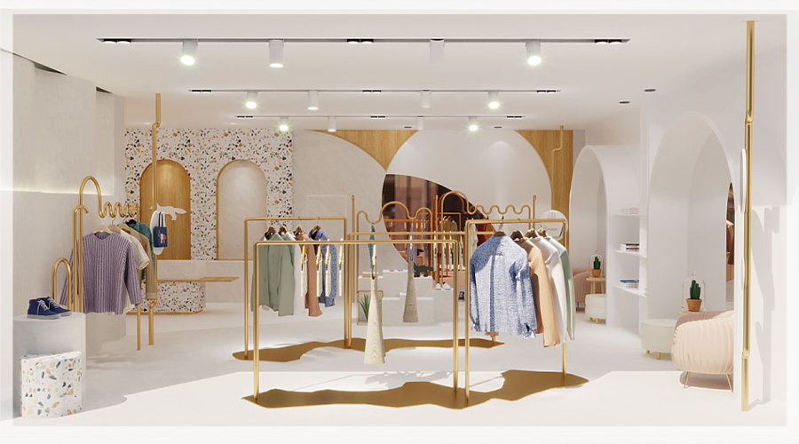 Thiết kế nội thất shop quần áo