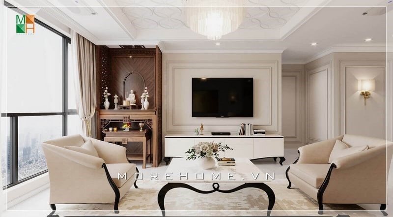 Thiết kế phòng thờ chung cư