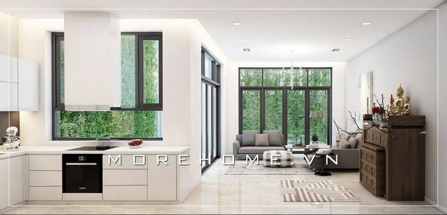 Thiết kế nội thất nhà 1 trệt 1 lầu