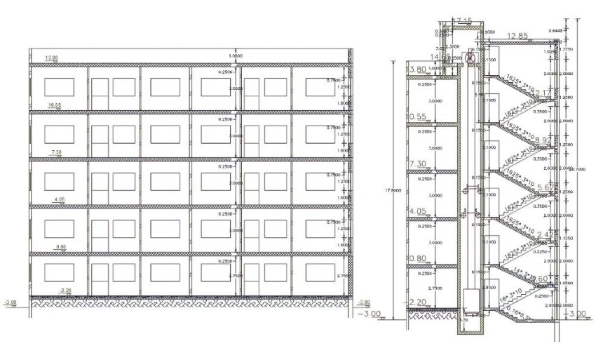 Thiết kế căn hộ cho thuê 5 tầng