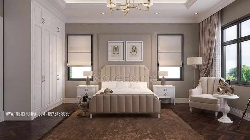 Mẫu thiết kế tủ quần áo gỗ tự nhiên với kiểu dáng đơn giản, trang nhã phù hợp với nhiều không gian phòng ngủ chung cư, biệt thư, nhà phố,...
