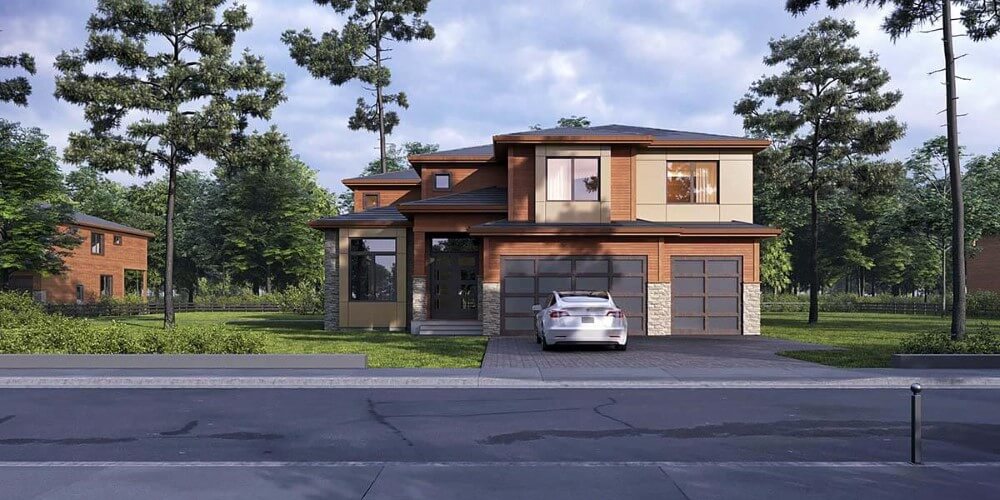 Thiết kế biệt thự sân vườn kiểu Mỹ