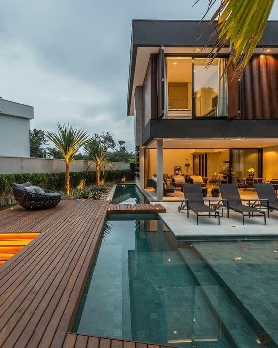 Thiết kế biệt thự 2 tầng có hồ bơi