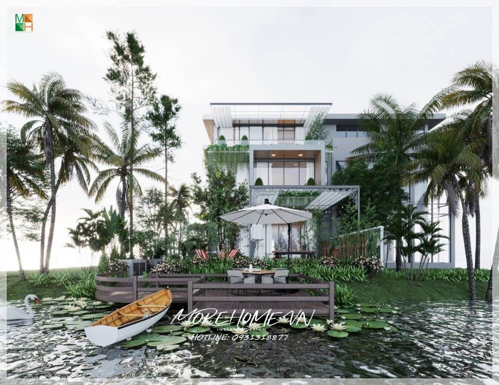Thiết kế biệt thự sân vườn quận 7