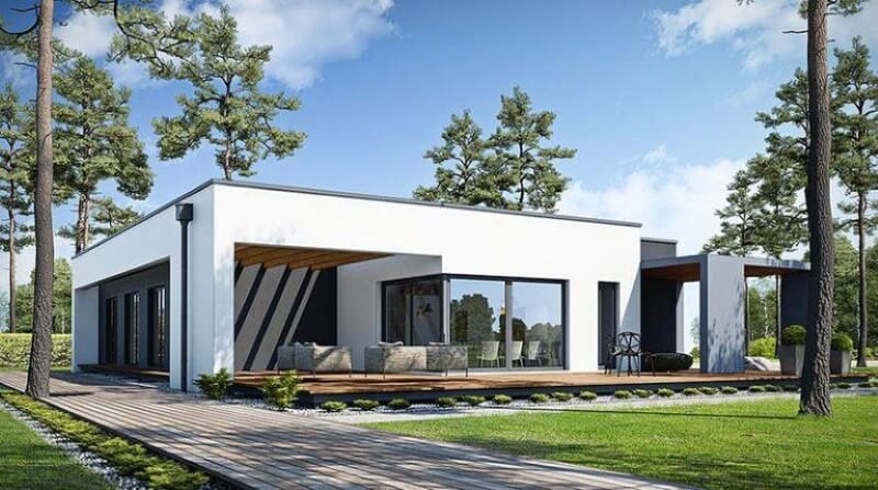 Thiết kế biệt thự vườn 1 tầng hiện đại